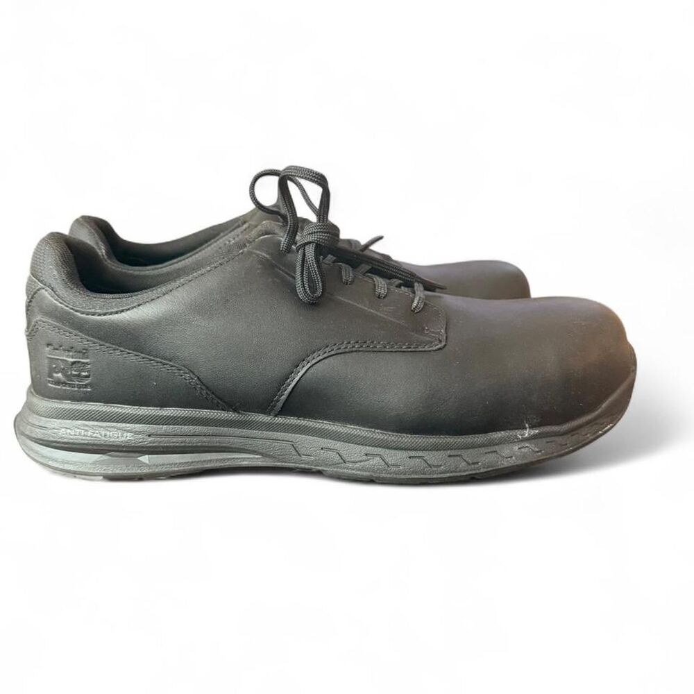 Timberland PRO Drivetrain Men’s Size 12 CompToe Work Shoes Black Anti-Fatigue